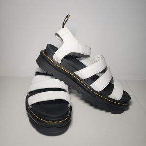 Dr Martens Blaire Sandals Platform White 7